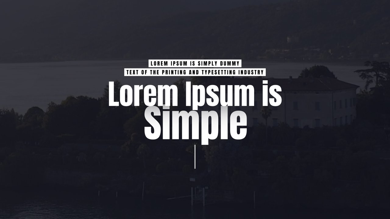 Small Header Rows over Corporate Title Animation with Line Accent After Effects Template