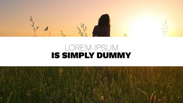 Simple Text Animations Free After Effects Template with Clean Motion Typography