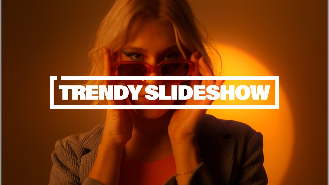 Trendy Outlined Title Youth Slideshow After Effects Template