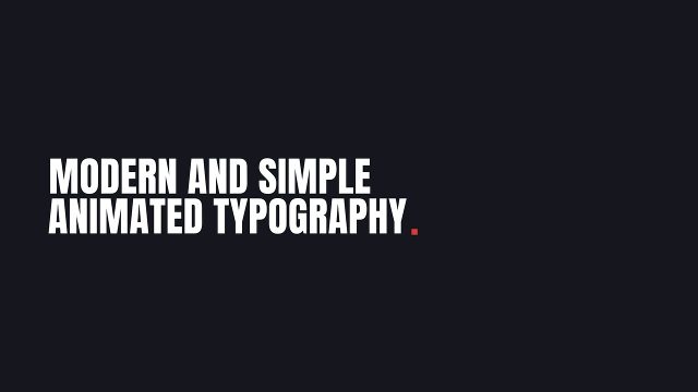 Modern Simple Two Line Text Animations for Premiere Pro