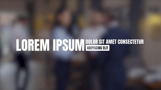 Large Word and Small Side Text Title for Keynotes Premiere Pro Motion Graphics Template