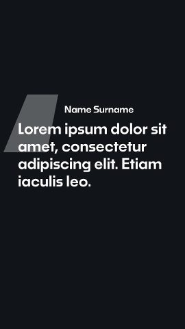 Vertical Quote Text Animation with Modern Parallelogram Design Premiere Pro MOGRT