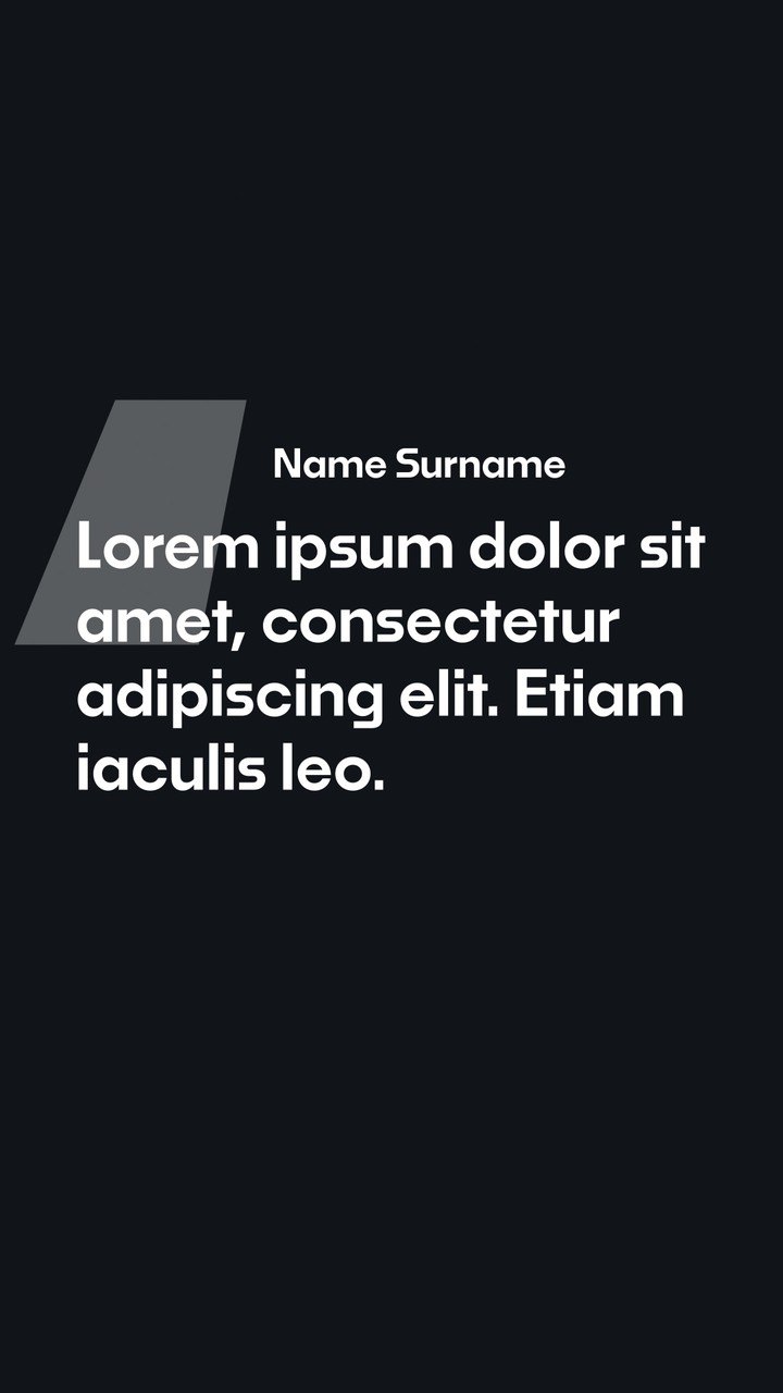 Vertical Quote Text Animation with Modern Parallelogram Design Premiere Pro MOGRT