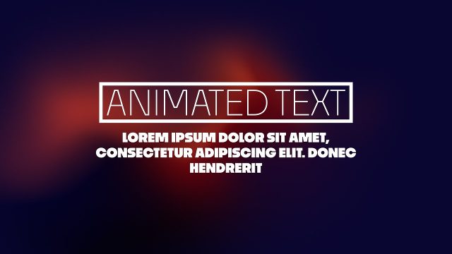 Vibrant Text Effects Template for After Effects