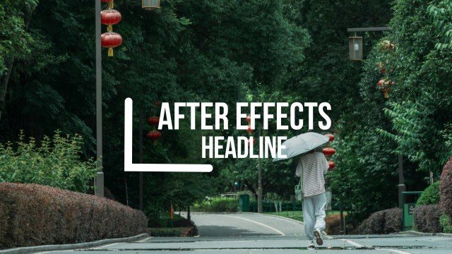 Interview L-Bracket Headline Title – Free After Effects Template