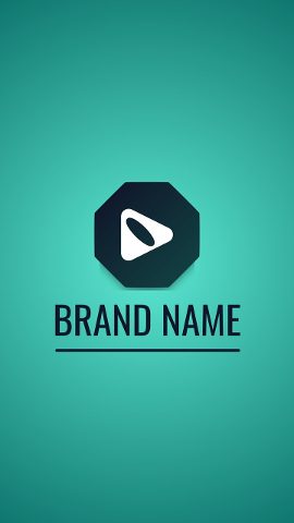 Flat and Glossy Vertical Logo Opener After Effects Project