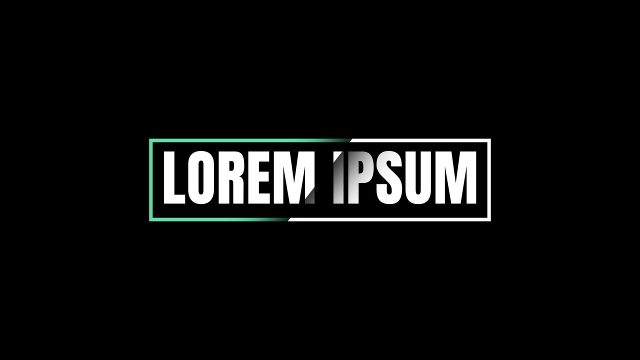 Green Corner Box Title Animation for Modern Openers After Effects Template Pack