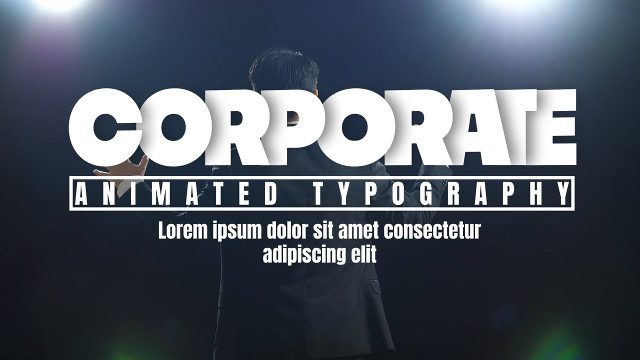 Outline Bold Corporate Headline with Tracked Tag MOGRT for Premiere Pro