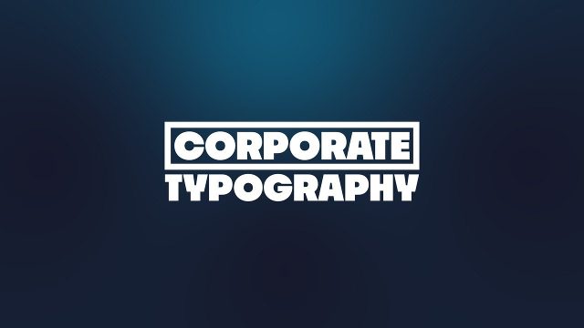 Company Heading Animations featuring Boxed Top Line and Bold Caps After Effects Template