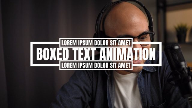 Animated Framed Corporate Titles with Top and Bottom Caption Lines Premiere Pro Video Template