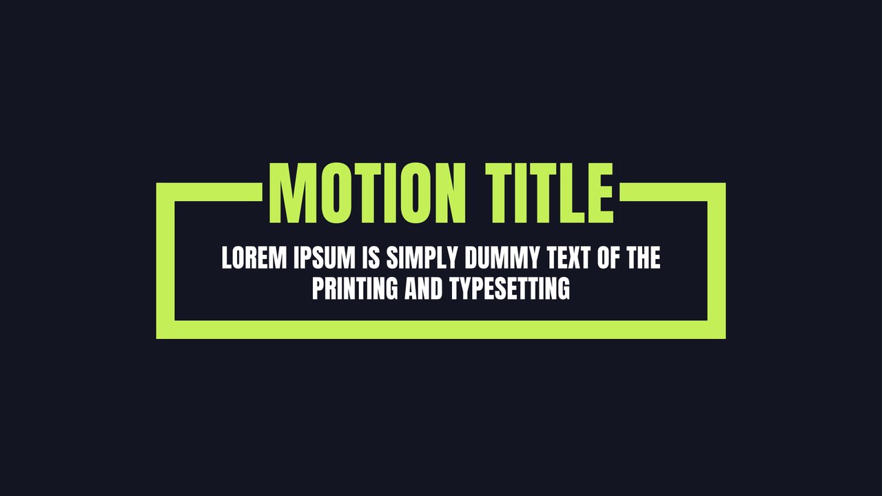 Lime Brackets Corporate Motion Title Animations featuring Paragraph Premiere Pro MOGRT