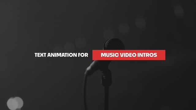 Red Label Highlight Text Animations for Music Video Intros Premiere Pro Template