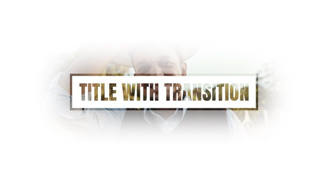 Glowing Card Title Transition After Effects Template