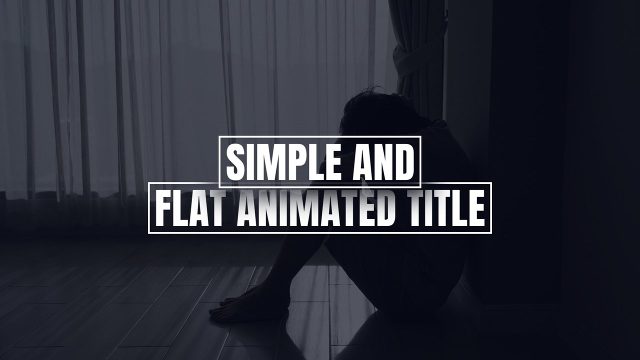 Two Boxed Lines Corporate Titles for Video Intros MOGRT Template