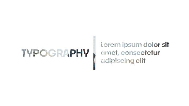 Animated Split Typography Titles with Vertical Line and Paragraph Template for After Effects