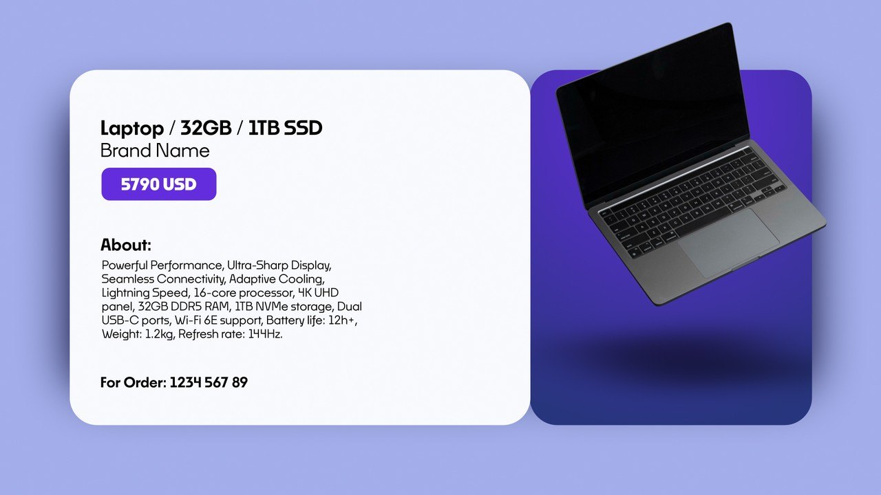 Product Showcase featuring Feature List Card and Price Badge Premiere Pro MOGRT
