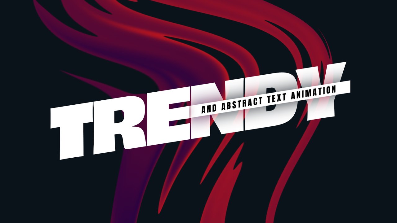 Colorful Fluid Background Bold 3D Corporate Title Animation After Effects Template