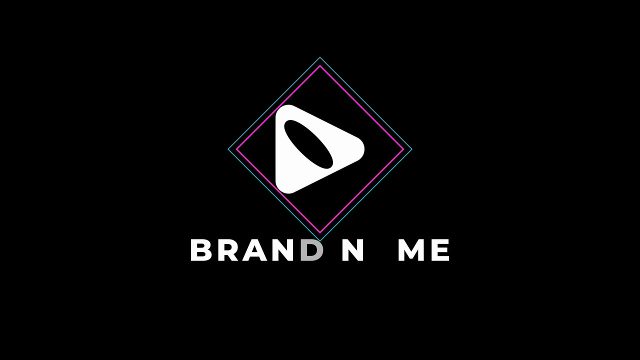 Rhombus Outline Glitch Logo Openers Premiere Pro MOGRT