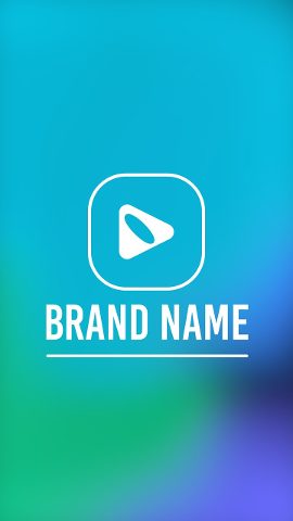 Flat Vertical Logo Animations After Effects Template