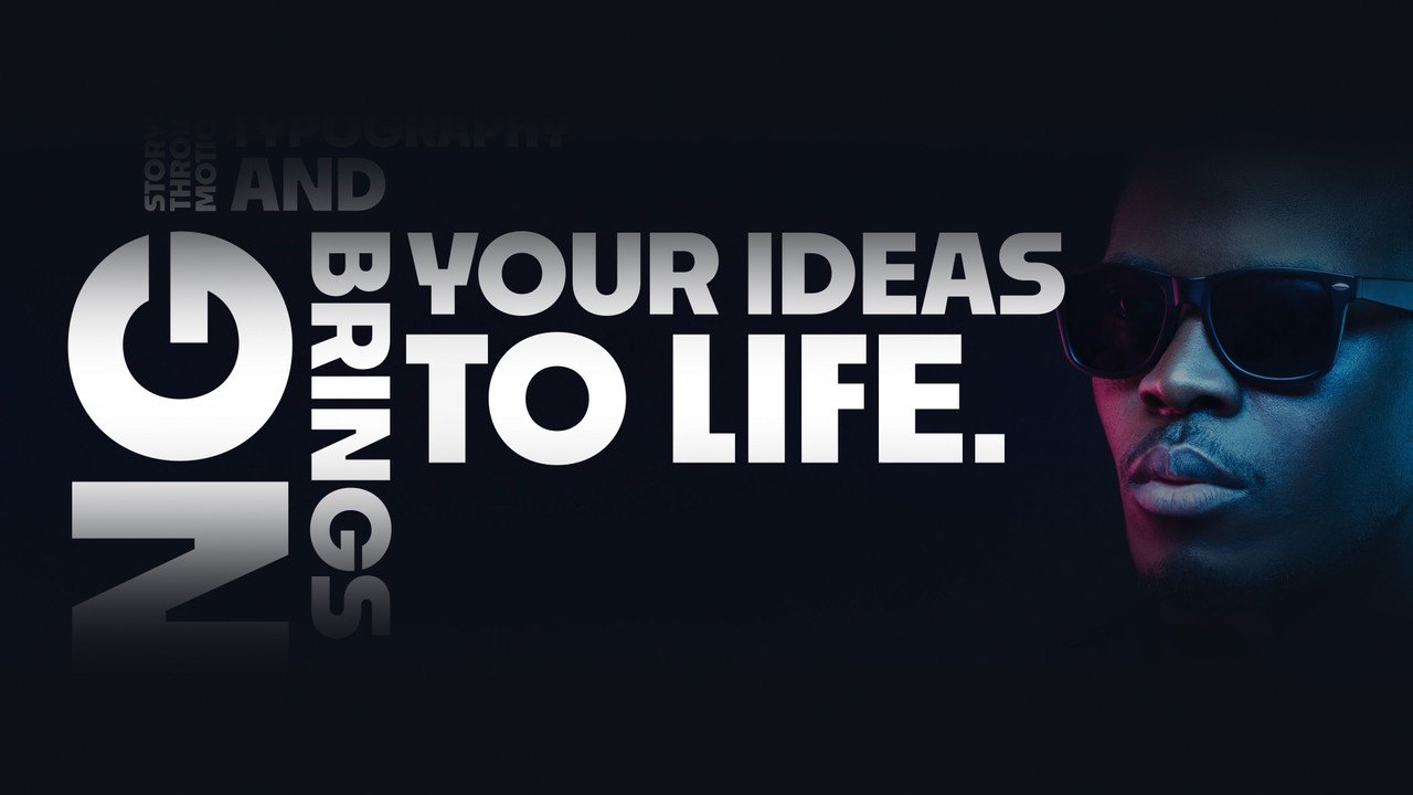 Kinetic Story Typography featuring Gradient Words Rotate and Stack After Effects Template