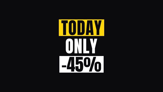 Today Only Stacked Box Sale Titles for Black Friday After Effects Template