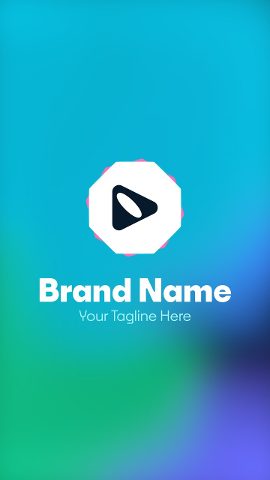 Sleek and Bright Vertical Logo Reveal