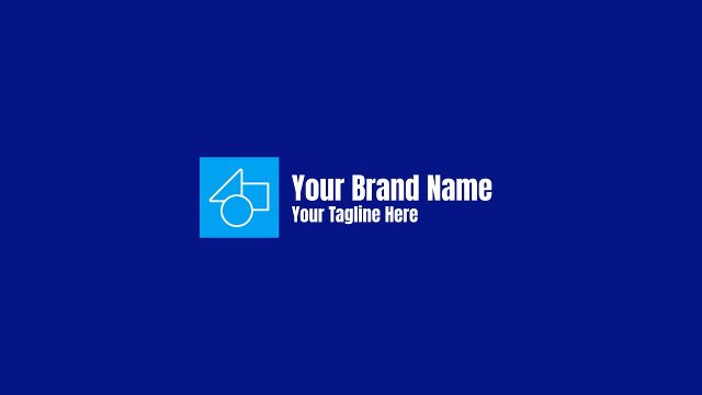 Cyan Tile Blue Bar Logo Reveal After Effects Template
