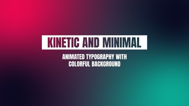 Kinetic Corporate Typography
