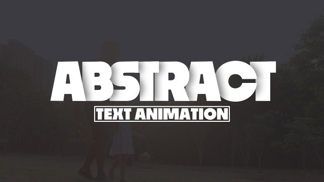 Split Heavy Word and Tag Abstract Text Animations for Art Exhibitions MOGRT Template