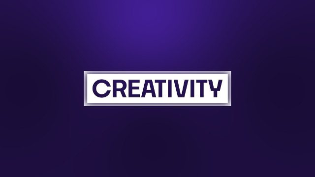Big Caps Word Title Animation in an Ultraviolet Bracket Box After Effects Template