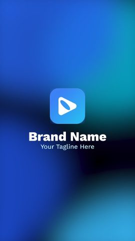 Vertical AI SaaS Logo Reveal Animation