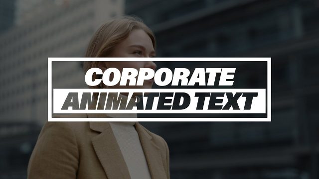 Trendy Corporate Text Animations Premiere Pro Template