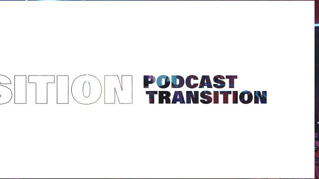 Animated Podcast Transition featuring White Label and Panel Wipe for Podcasts After Effects Project