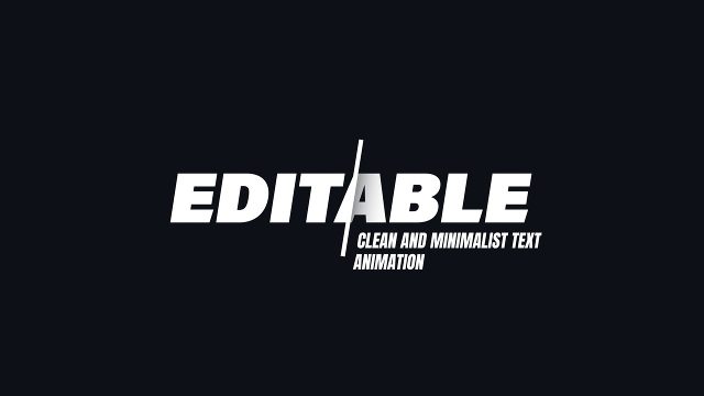 Professional and Smooth Animated Text Template for After Effects