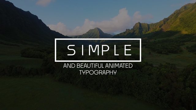Straightening Box Title Animations featuring a Tracked Word Premiere Pro Template