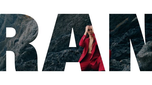 Giant Letter Pass Two-Color Title Transition Premiere Pro MOGRT