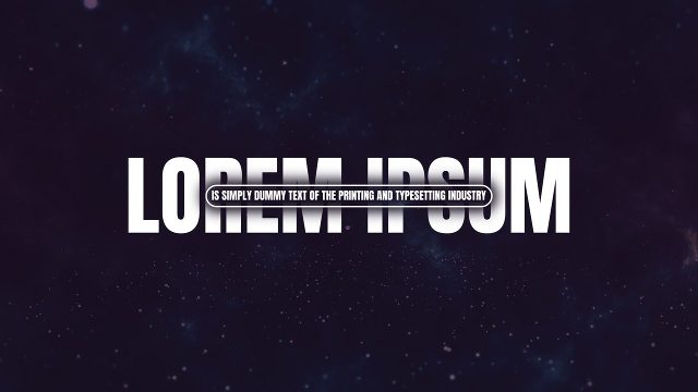 Mini Paragraph Ribbon Crossing Bold Corporate Title After Effects Template