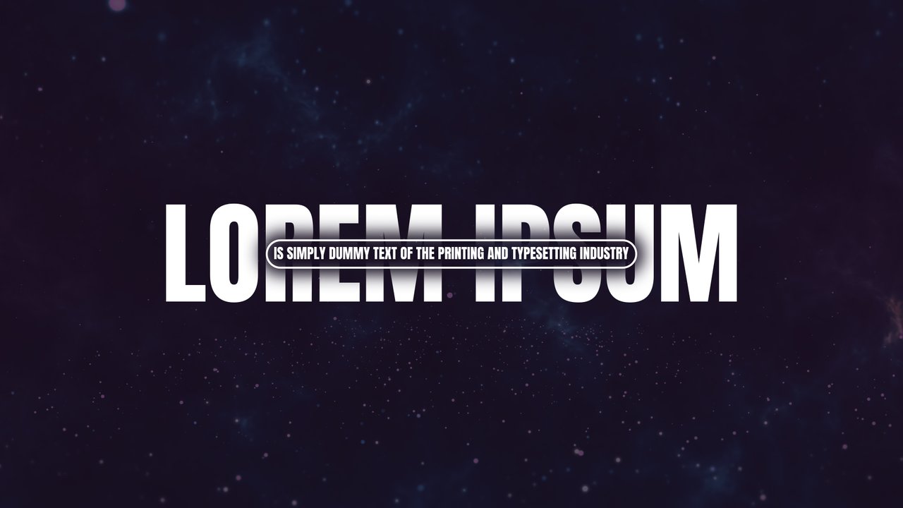 Mini Paragraph Ribbon Crossing Bold Corporate Title After Effects Template