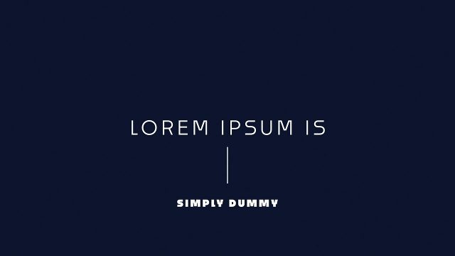Minimal Text Effects