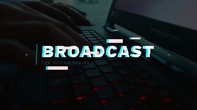 Abstract Glitch Title and Distorted Text in 4K After Effects Template