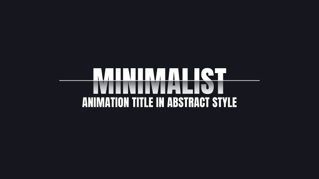 Thin Line Cross Minimalist Headline Title for Adobe After Effects
