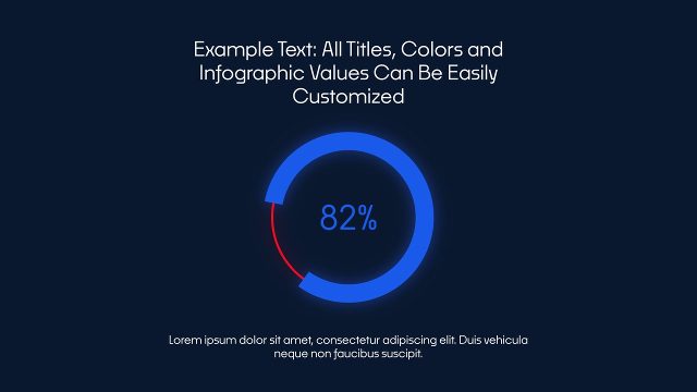 Animated Minimal Infographic Template with Percentage Circle Charts After Effects Video Template