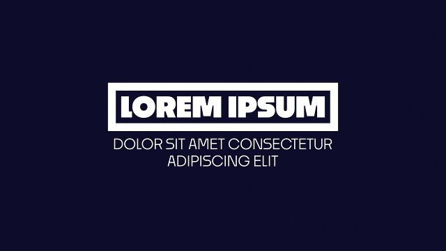 Creative Minimal Outline Box Titles with a Short Paragraph for Lookbooks After Effects Templates