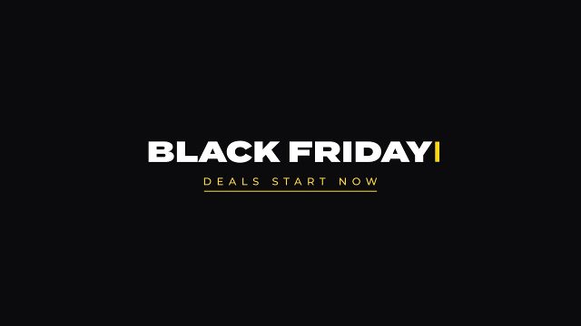 Typewriter Black Friday Title with Blinking Cursor After Effects Template