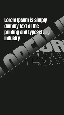 Vertical Slanted Outline Lettering Story Text Animation After Effects Template