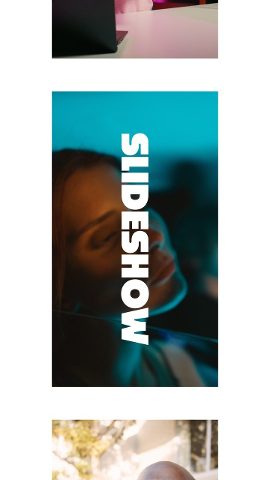 Vertical Slideshow Opener with Leaning Frame and Heavy Type Premiere Pro MOGRT