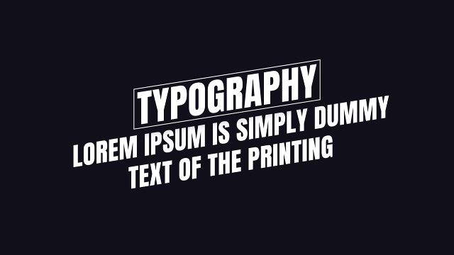 Kinetic Text Effects and Cinematic Typography Animation After Effects Template