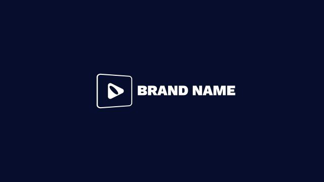 Minimal Rounded Icon Logo Intro Free Premiere Pro Brand Name Reveal Template