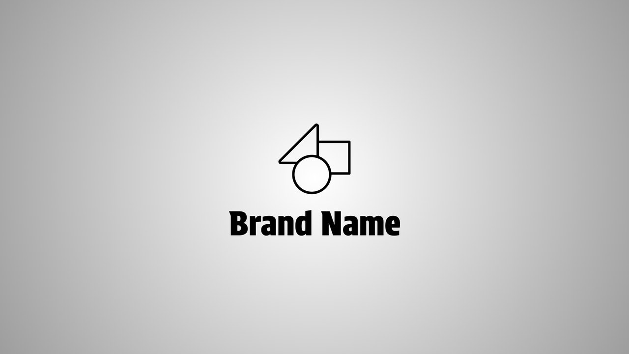 Oversized Wordmark Settles Below Logo After Effects Template