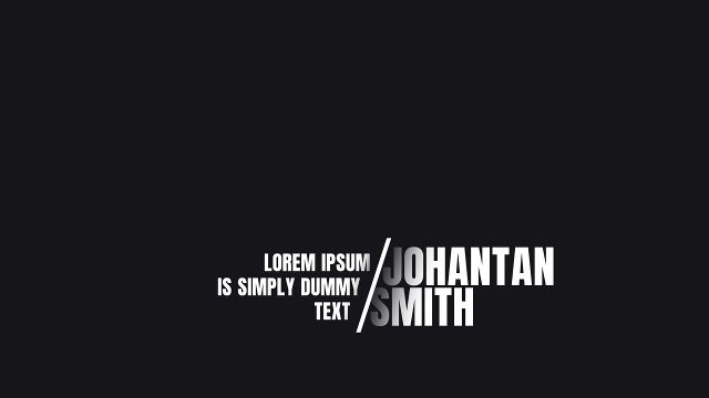 Slash Split Corporate Speaker Lower Third After Effects Templates